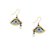 Crying eye earrings